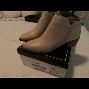 Tan or cream booties